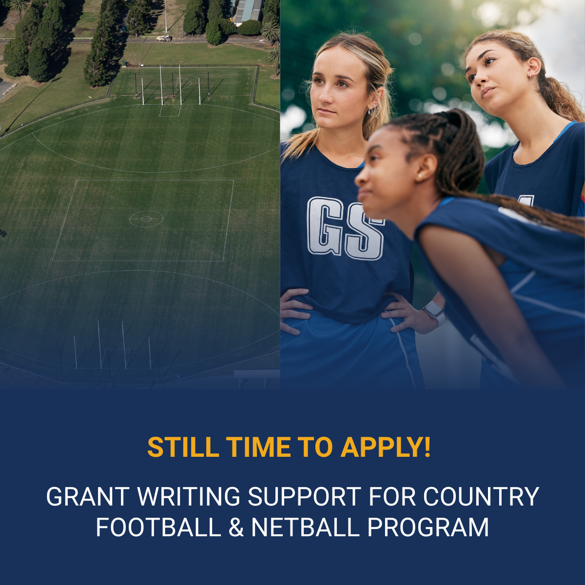 Grant writing support for Country Football & Netball Program